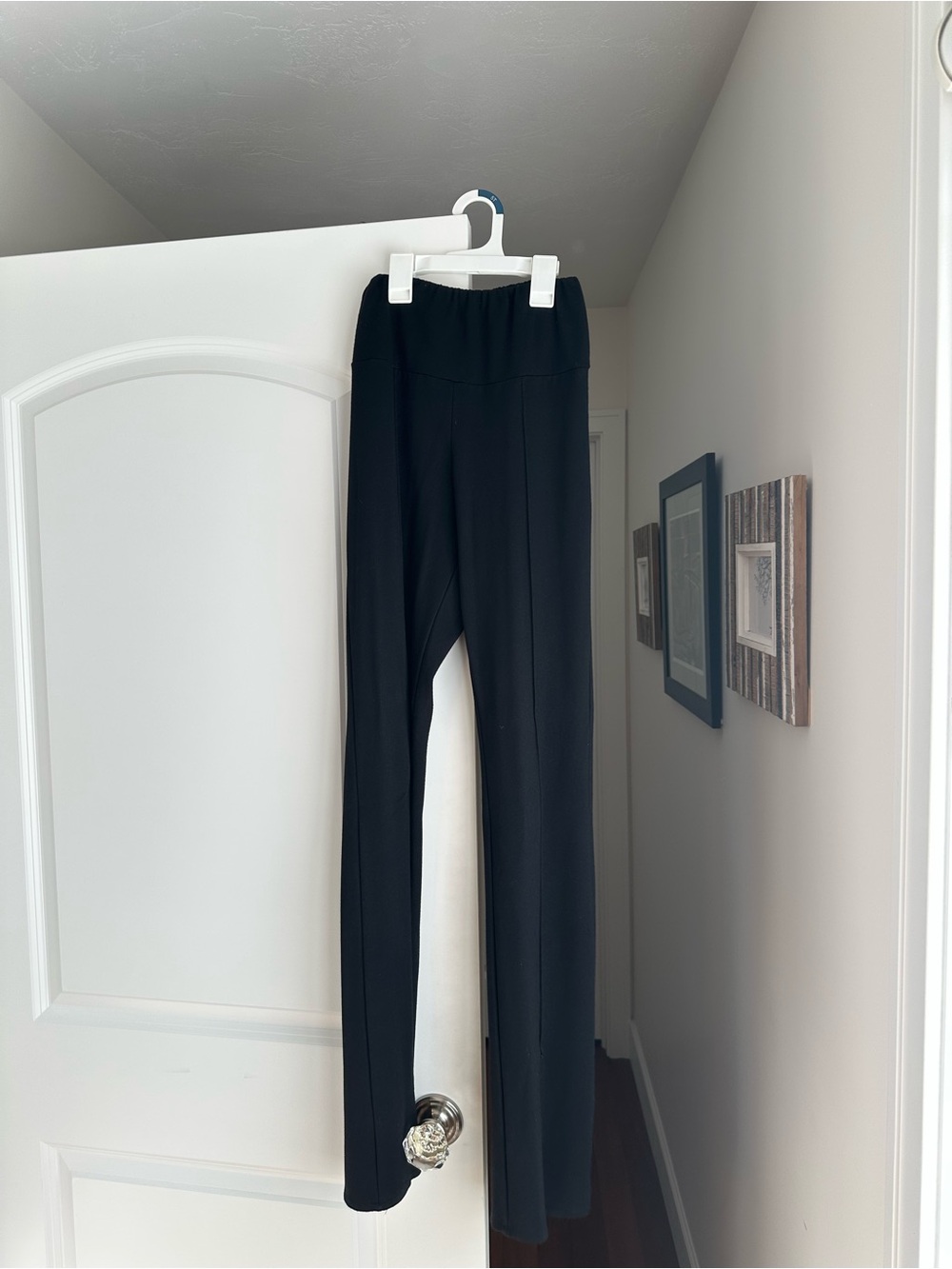 AllSaints Black Elastic waist pants with slits at the bottom.